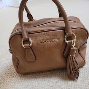 Tan Michael Kors leather handbag
